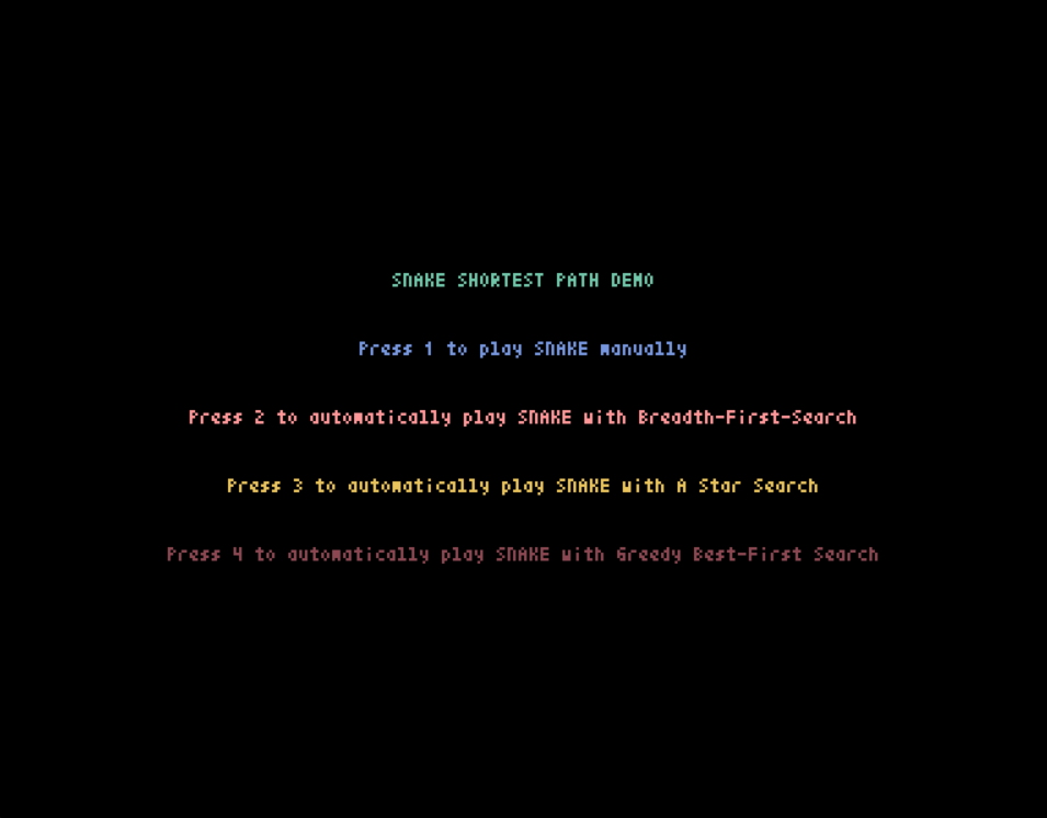 Self-playing Snake game